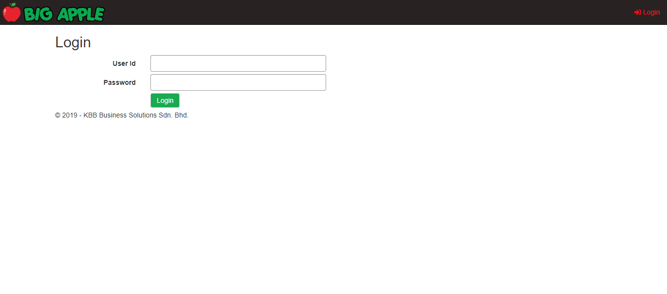 BAMIS Login Page